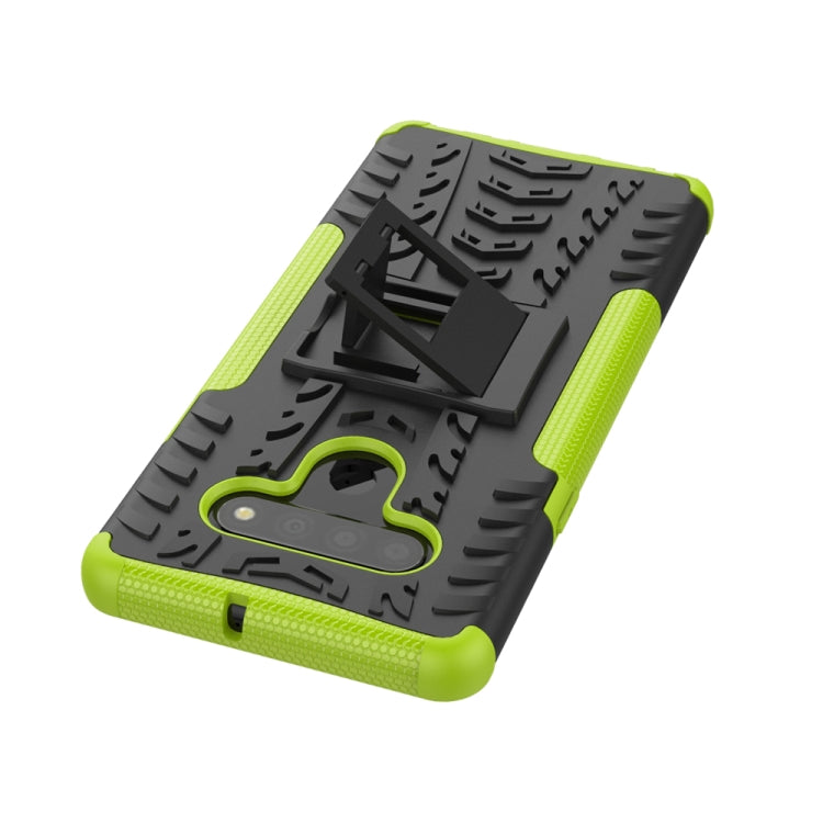 For LG Stylo 6 Tire Texture Shockproof TPU+PC Protective Case with Holder