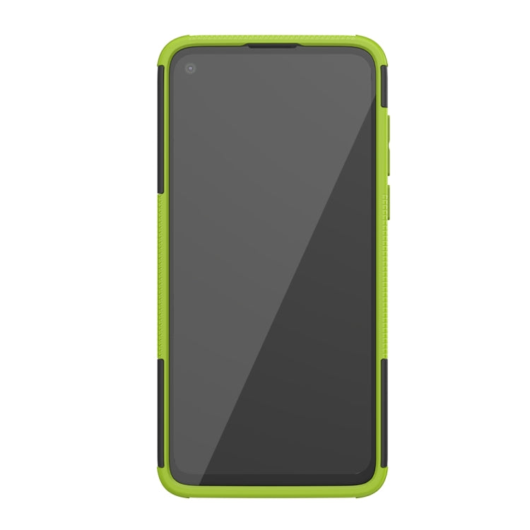 For Motorola Moto G8 Power Tire Texture Shockproof TPU+PC Protective Case with Holder