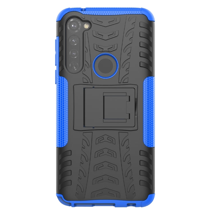 For Motorola Moto G Stylus Tire Texture Shockproof TPU+PC Protective Case with Holder