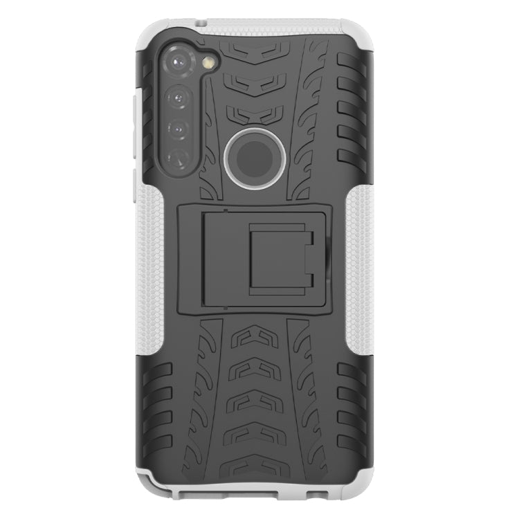 For Motorola Moto G Stylus Tire Texture Shockproof TPU+PC Protective Case with Holder