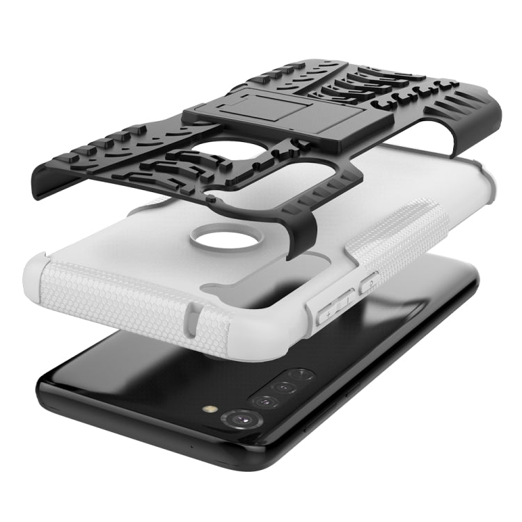 For Motorola Moto G Stylus Tire Texture Shockproof TPU+PC Protective Case with Holder