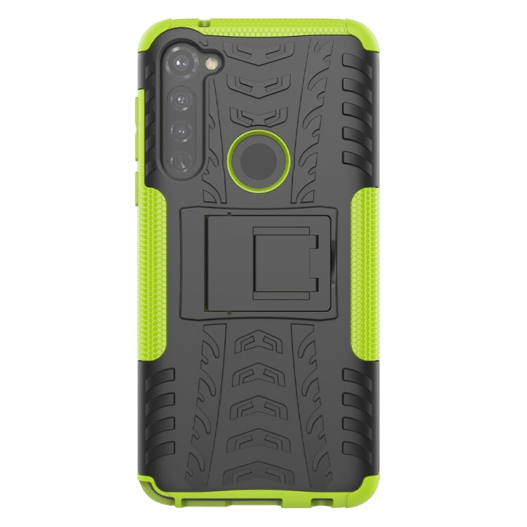 For Motorola Moto G Stylus Tire Texture Shockproof TPU+PC Protective Case with Holder