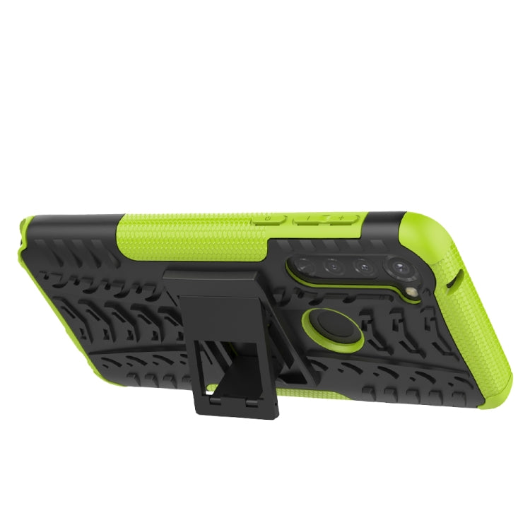 For Motorola Moto G Stylus Tire Texture Shockproof TPU+PC Protective Case with Holder