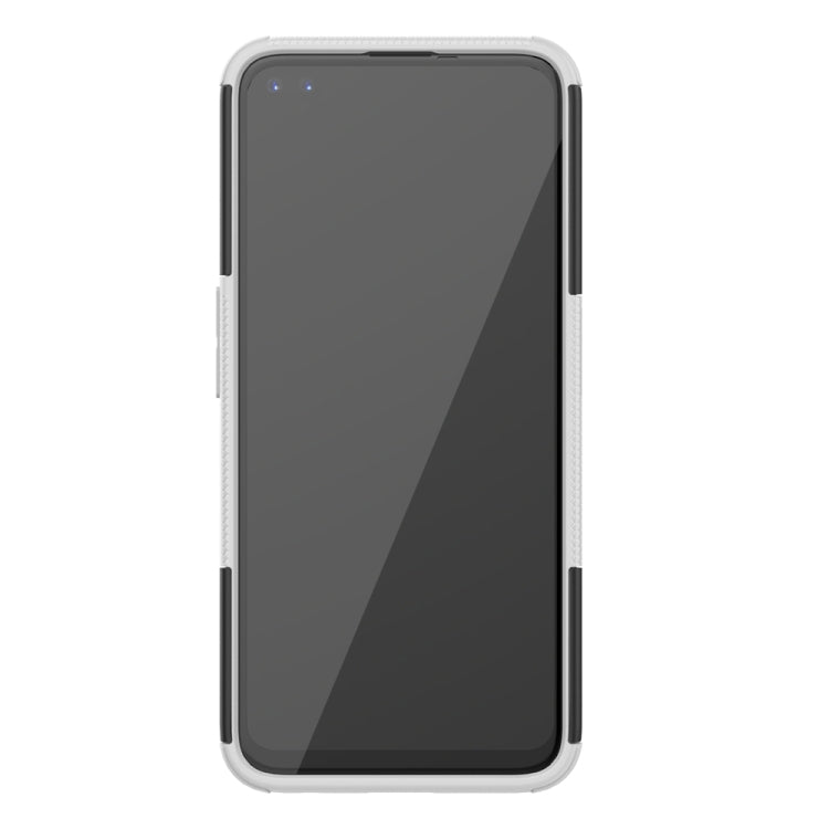 For OPPO Realme 6 Pro Tire Texture Shockproof TPU+PC Protective Case with Holder