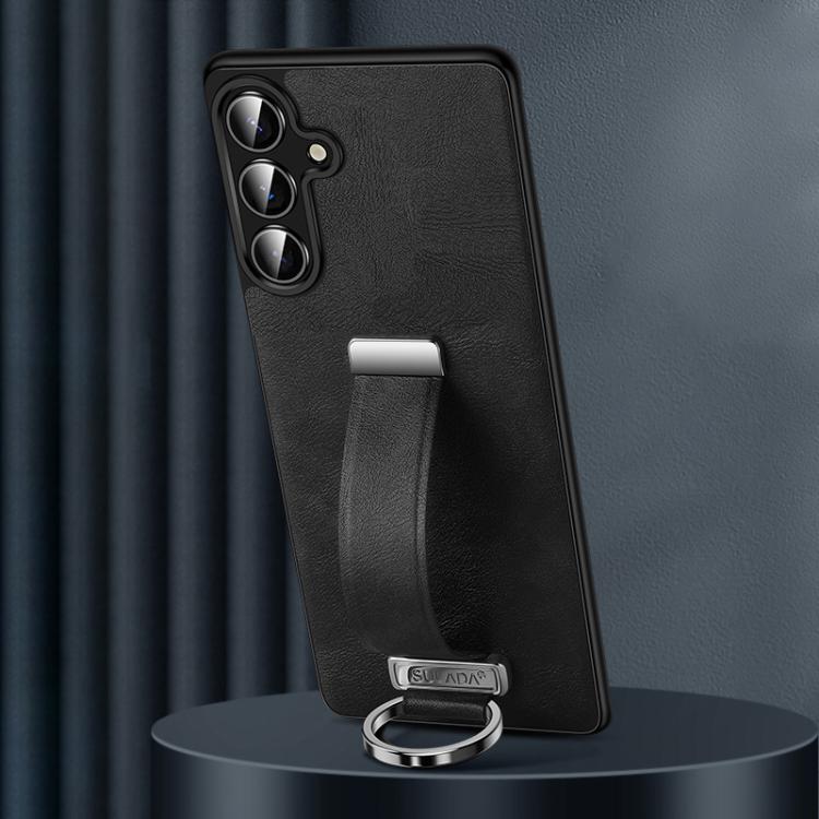 For Samsung Galaxy S25+ 5G SULADA PC Hybrid Leather Texture Skin Feel Shockproof Phone Case