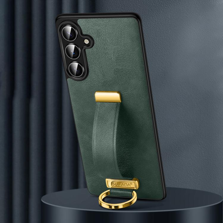 For Samsung Galaxy S25+ 5G SULADA PC Hybrid Leather Texture Skin Feel Shockproof Phone Case