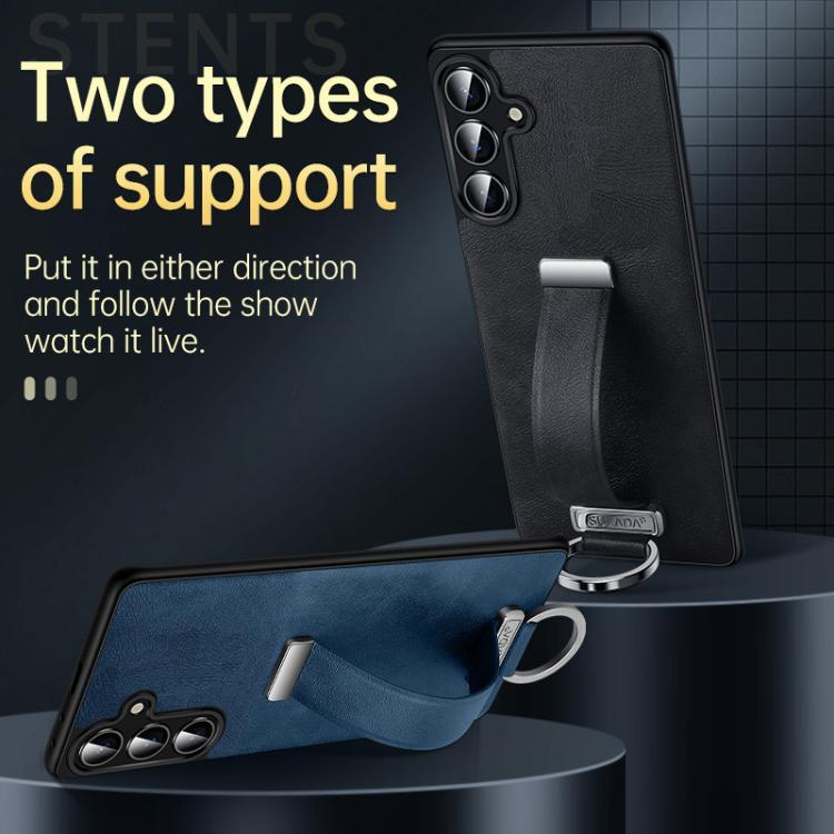 For Samsung Galaxy S25 Ultra 5G SULADA PC Hybrid Leather Texture Skin Feel Shockproof Phone Case
