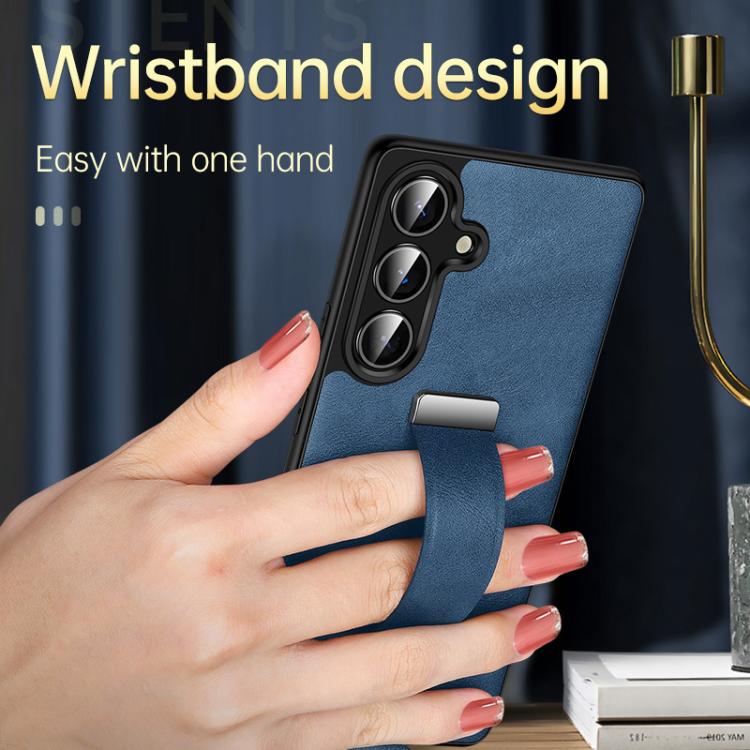 For Samsung Galaxy S25 Ultra 5G SULADA PC Hybrid Leather Texture Skin Feel Shockproof Phone Case