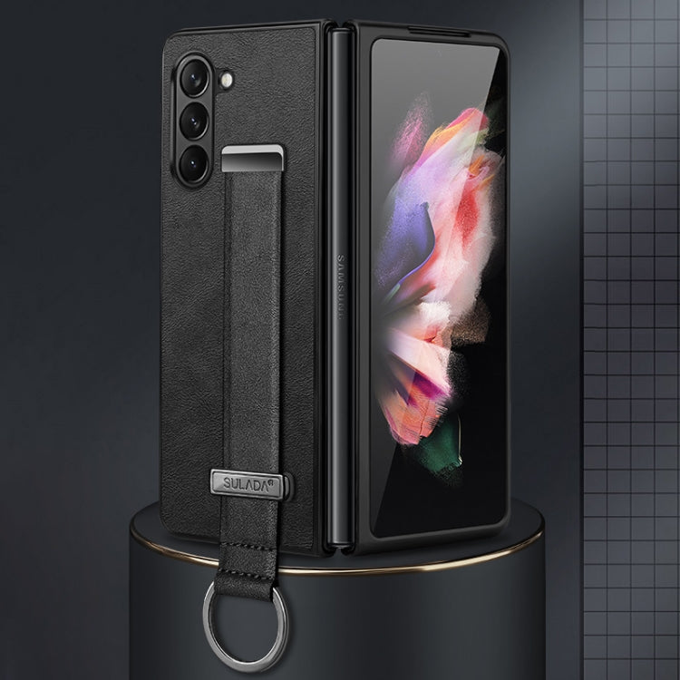 For Samsung Galaxy Z Fold6 SULADA PC Hybrid Leather Texture Skin Feel Shockproof Phone Case