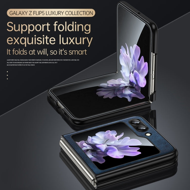 For Samsung Galaxy Z Flip6 / Flip7 FE SULADA Shockproof TPU + Handmade Leather Phone Case