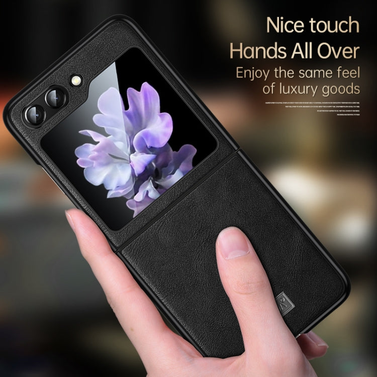 For Samsung Galaxy Z Flip6 / Flip7 FE SULADA Shockproof TPU + Handmade Leather Phone Case