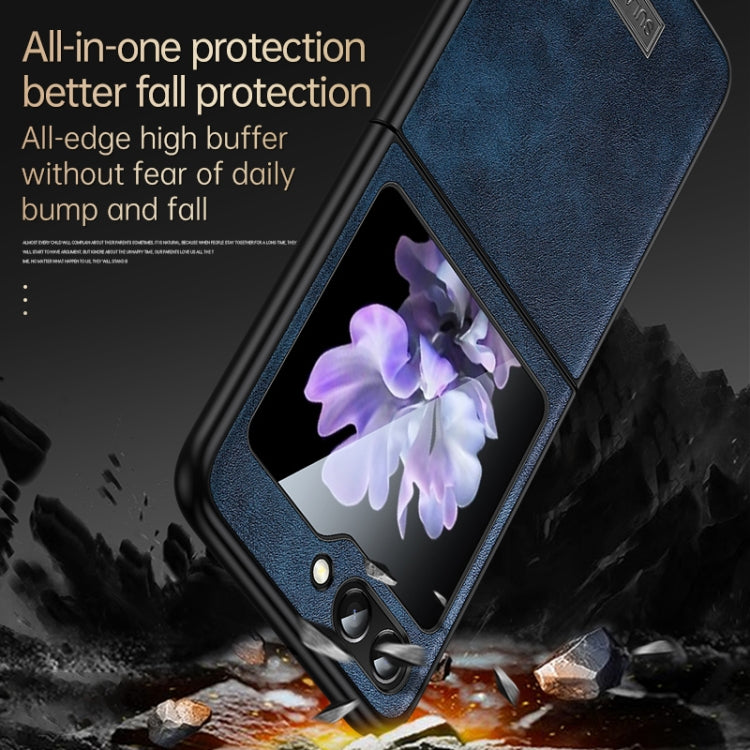 For Samsung Galaxy Z Flip6 / Flip7 FE SULADA Shockproof TPU + Handmade Leather Phone Case
