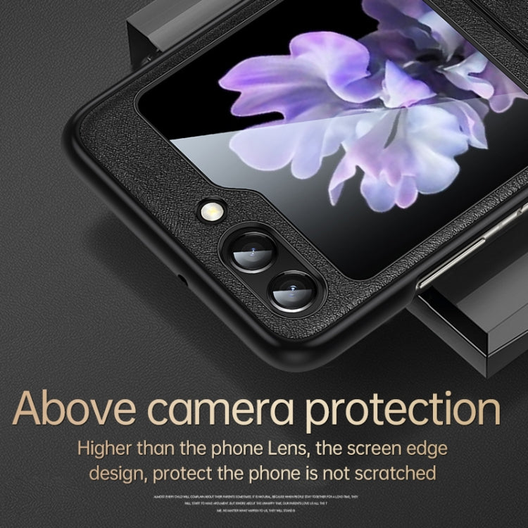 For Samsung Galaxy Z Flip6 / Flip7 FE SULADA Shockproof TPU + Handmade Leather Phone Case