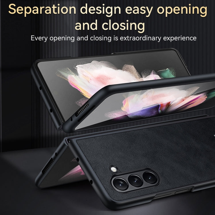 For Samsung Galaxy Z Fold6 SULADA Shockproof TPU + Handmade Leather Phone Case