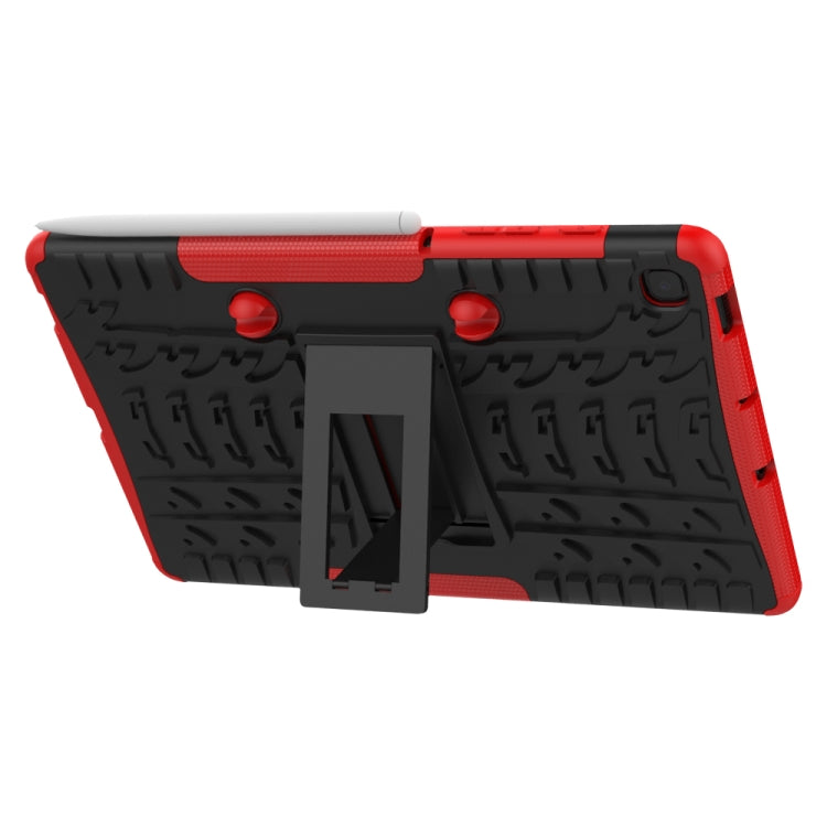 For Samsung Galaxy S6 Lite Tire Texture TPU+PC Shockproof Case  , with Holder & Pen Tray