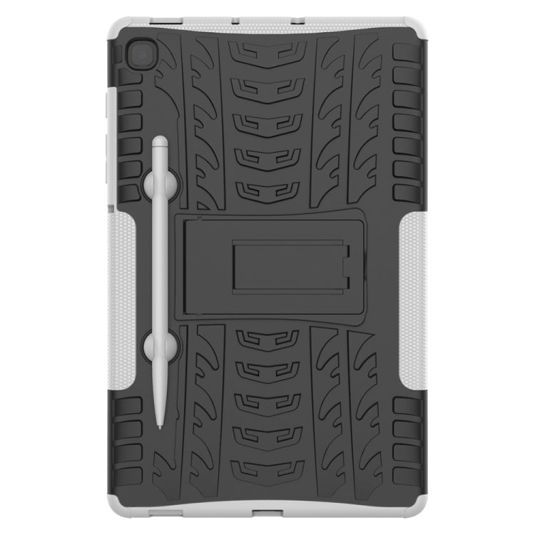 For Samsung Galaxy S6 Lite Tire Texture TPU+PC Shockproof Case  , with Holder & Pen Tray