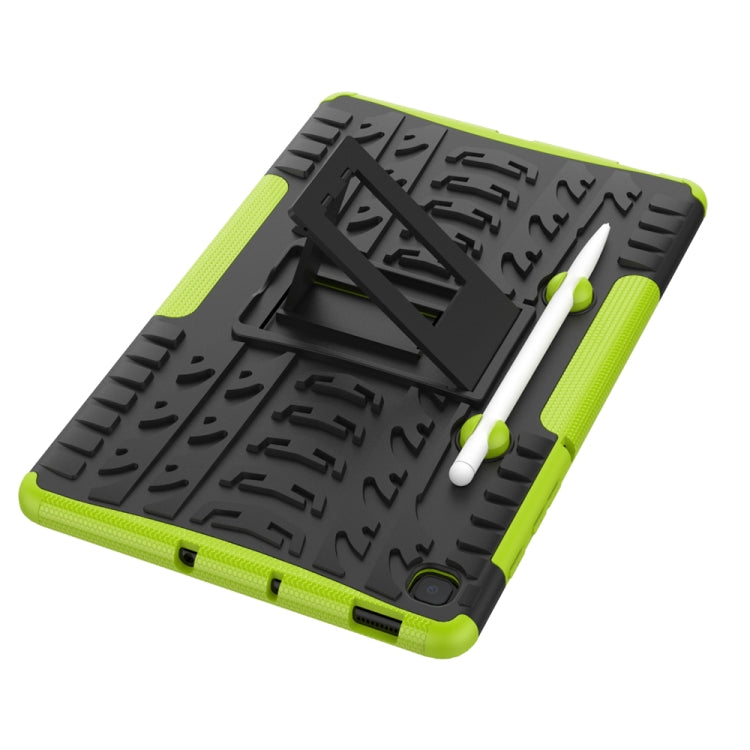 For Samsung Galaxy S6 Lite Tire Texture TPU+PC Shockproof Case  , with Holder & Pen Tray