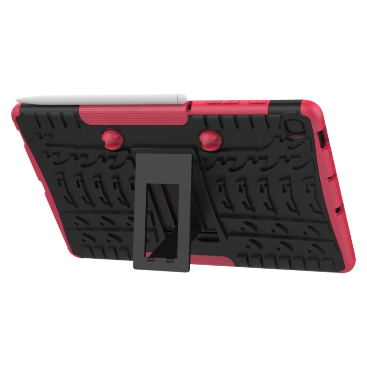 For Samsung Galaxy S6 Lite Tire Texture TPU+PC Shockproof Case  , with Holder & Pen Tray