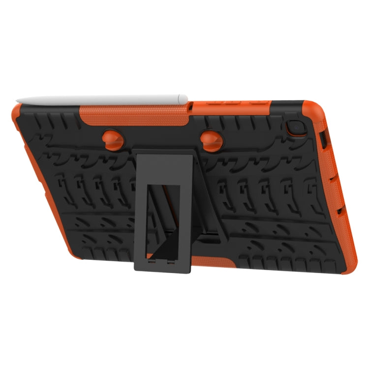 For Samsung Galaxy S6 Lite Tire Texture TPU+PC Shockproof Case  , with Holder & Pen Tray