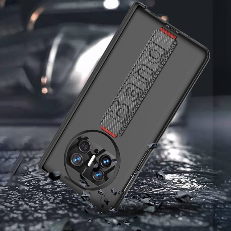 For Huawei Mate X3 Wristband Integrated Privacy Film Magnetic Hinge Phone Case