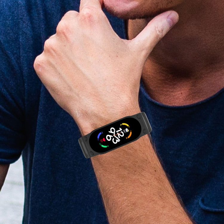 For Xiaomi Mi Band 7 / 6 / 5 Integrated TPU Watch Band
