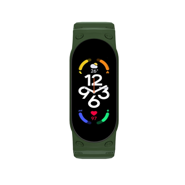 For Xiaomi Mi Band 7 / 6 / 5 Integrated TPU Watch Band