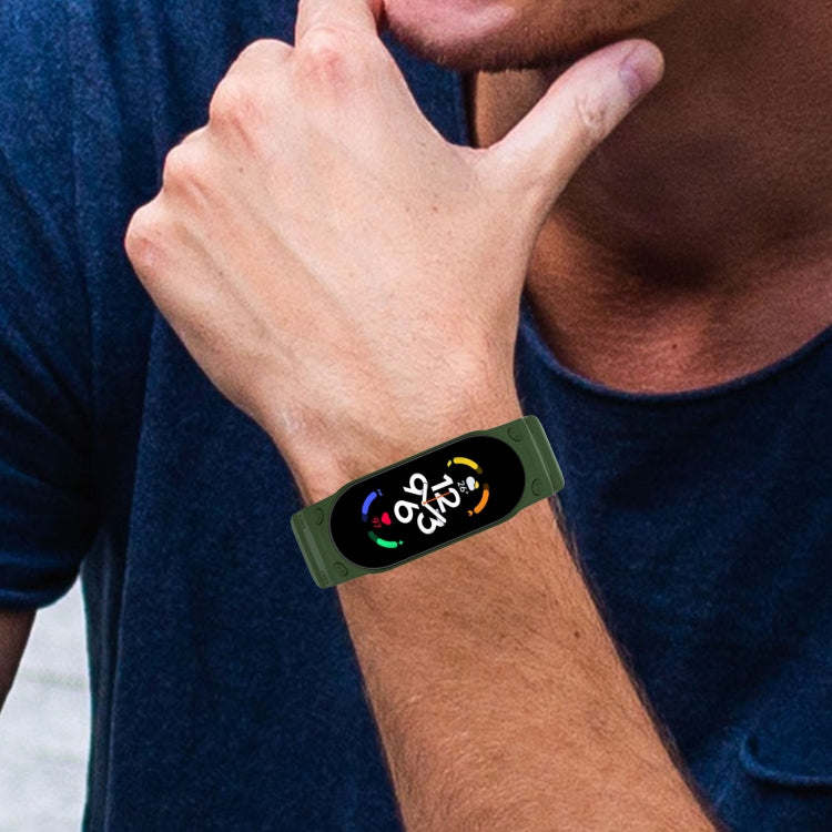 For Xiaomi Mi Band 7 / 6 / 5 Integrated TPU Watch Band