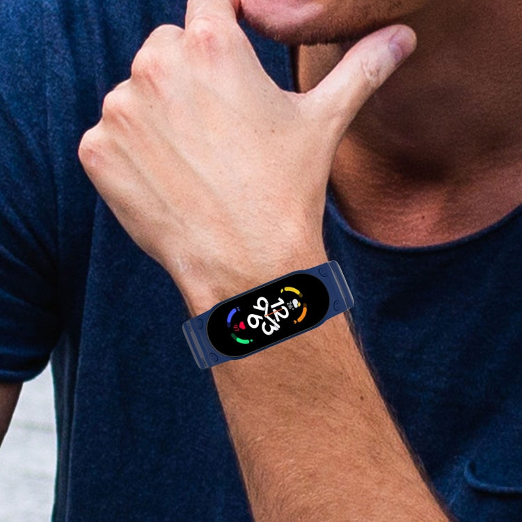 For Xiaomi Mi Band 7 / 6 / 5 Integrated TPU Watch Band