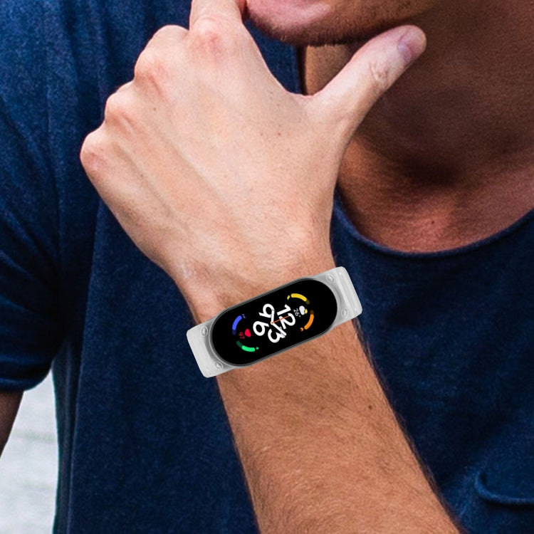 For Xiaomi Mi Band 7 / 6 / 5 Integrated TPU Watch Band