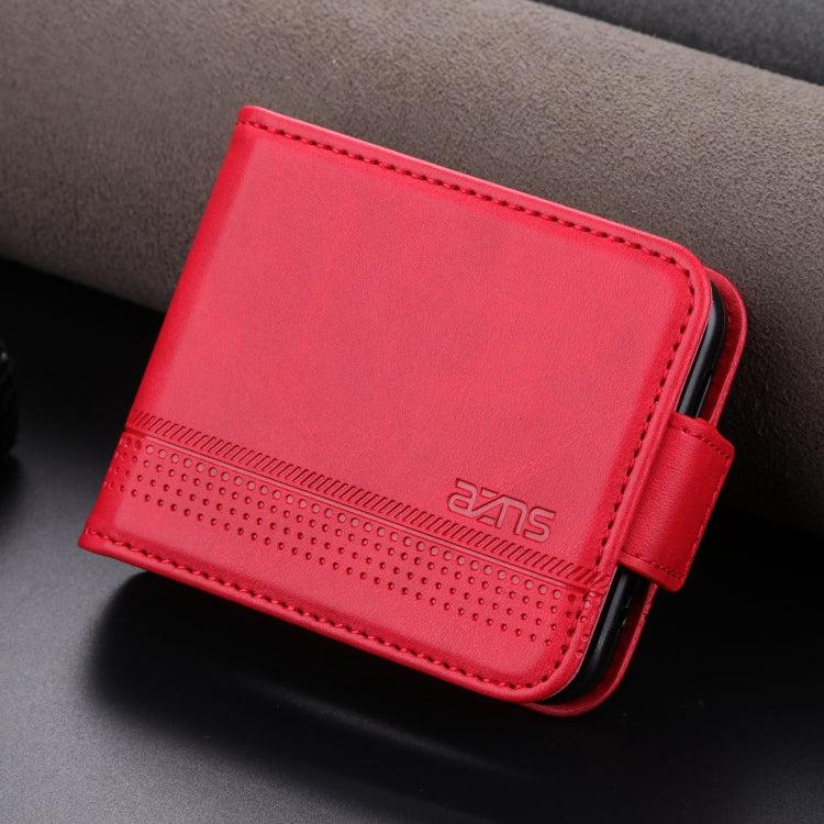 For Samsung Galaxy Z Flip7 FE / Flip6 AZNS Magnetic Calf Texture Flip Leather Phone Case