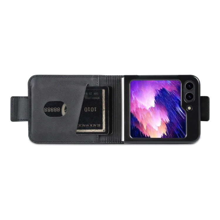 For Samsung Galaxy Z Flip7 FE / Flip6 AZNS Magnetic Calf Texture Flip Leather Phone Case