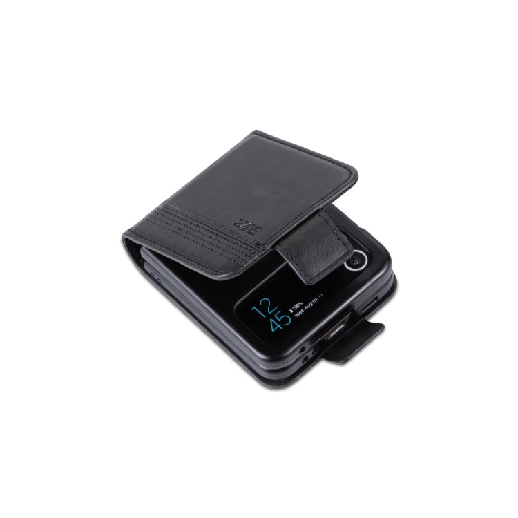 For Samsung Galaxy Z Flip7 FE / Flip6 AZNS Magnetic Calf Texture Flip Leather Phone Case