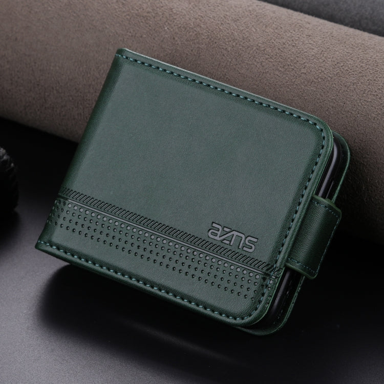 For Samsung Galaxy Z Flip7 FE / Flip6 AZNS Magnetic Calf Texture Flip Leather Phone Case