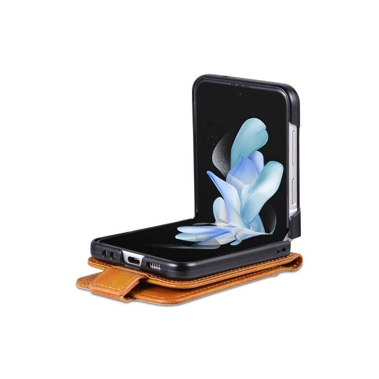 For Samsung Galaxy Z Flip7 FE / Flip6 AZNS Magnetic Calf Texture Flip Leather Phone Case