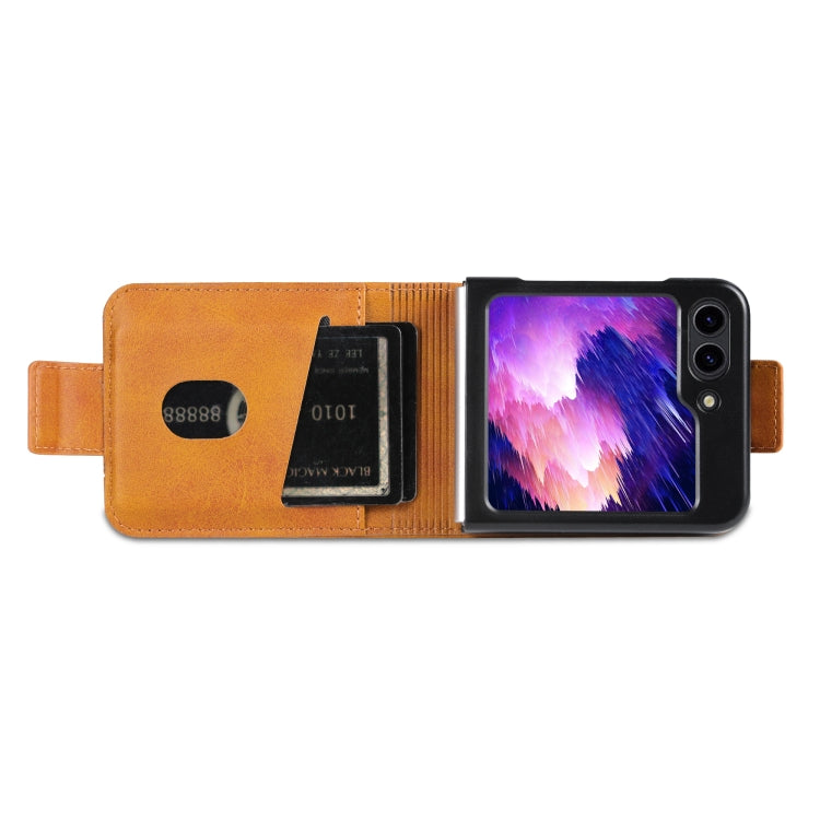 For Samsung Galaxy Z Flip7 FE / Flip6 AZNS Magnetic Calf Texture Flip Leather Phone Case