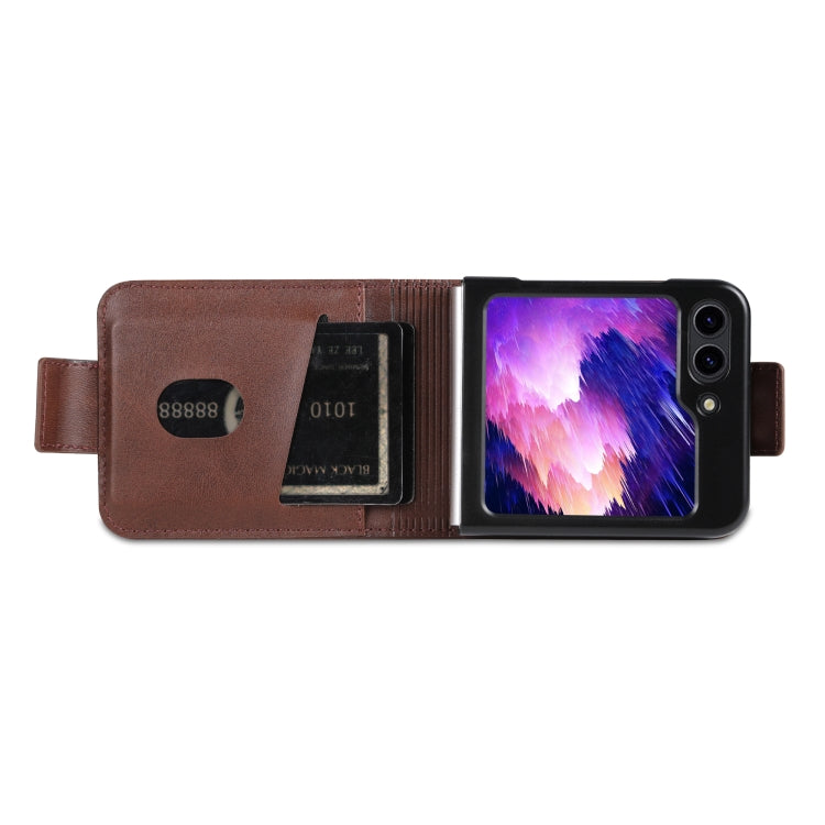 For Samsung Galaxy Z Flip7 FE / Flip6 AZNS Magnetic Calf Texture Flip Leather Phone Case