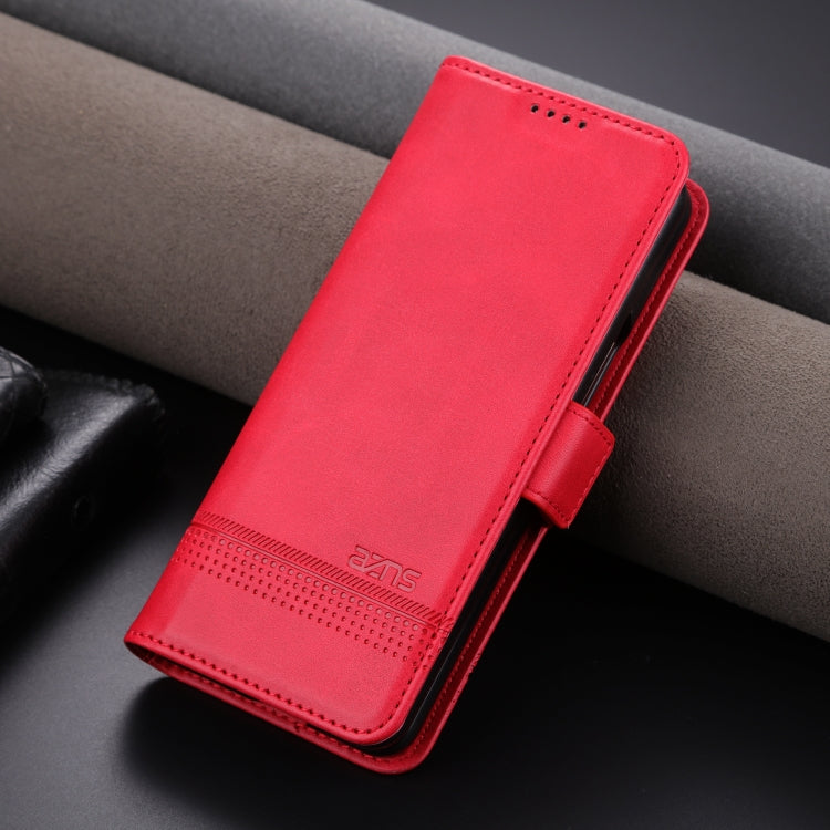 For Samsung Galaxy Z Fold6 5G AZNS Magnetic Calf Texture Flip Leather Phone Case