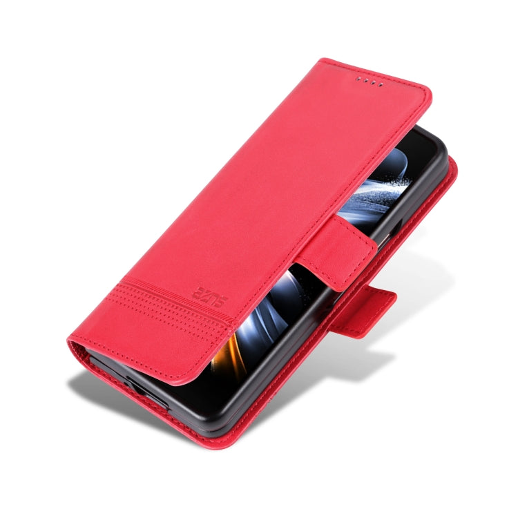 For Samsung Galaxy Z Fold6 5G AZNS Magnetic Calf Texture Flip Leather Phone Case