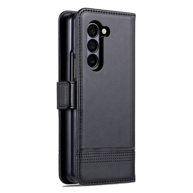 For Samsung Galaxy Z Fold6 5G AZNS Magnetic Calf Texture Flip Leather Phone Case