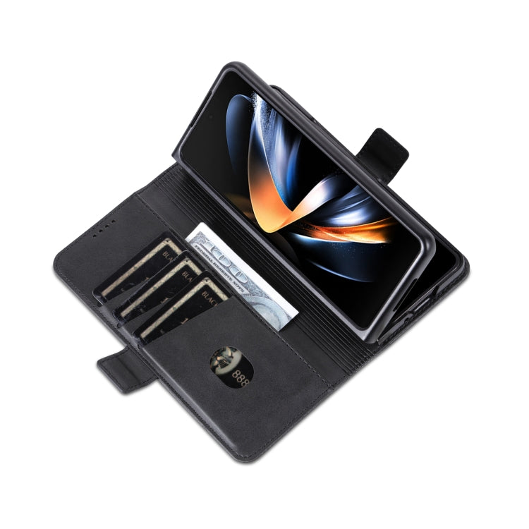 For Samsung Galaxy Z Fold6 5G AZNS Magnetic Calf Texture Flip Leather Phone Case