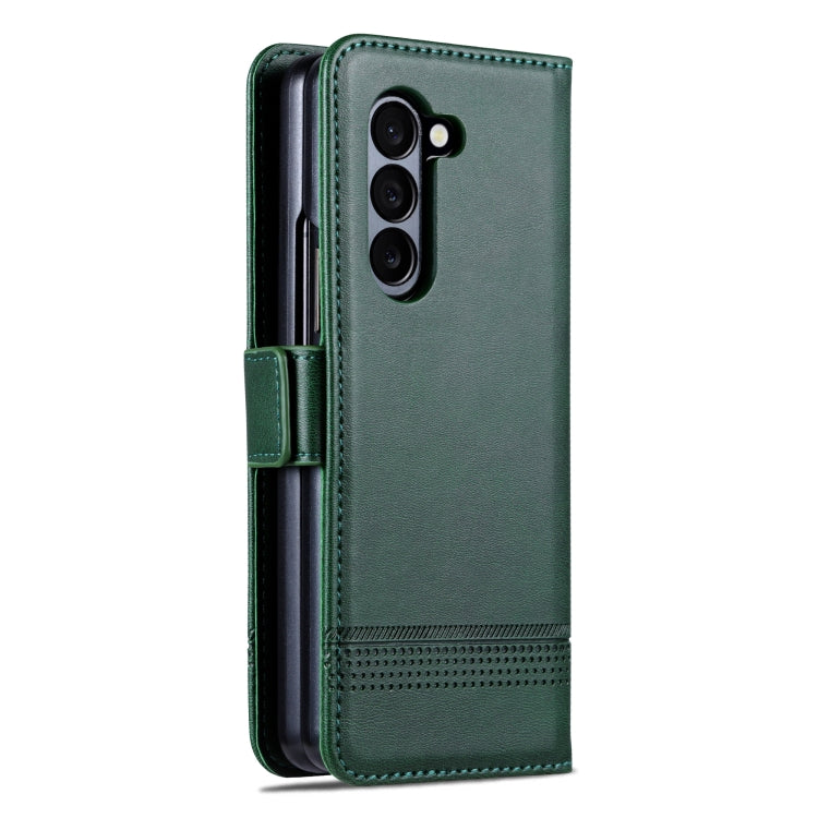 For Samsung Galaxy Z Fold6 5G AZNS Magnetic Calf Texture Flip Leather Phone Case