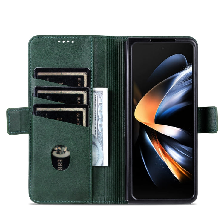 For Samsung Galaxy Z Fold6 5G AZNS Magnetic Calf Texture Flip Leather Phone Case