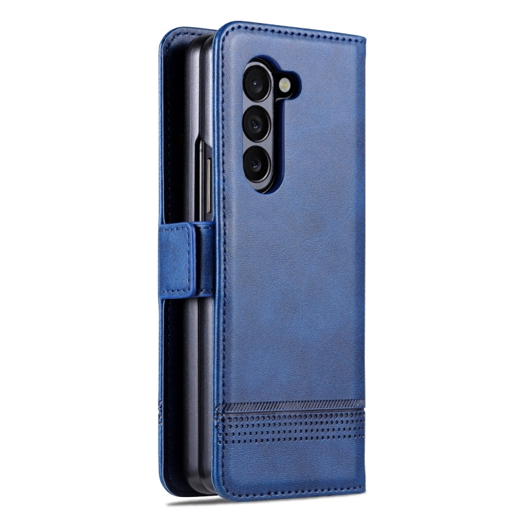 For Samsung Galaxy Z Fold6 5G AZNS Magnetic Calf Texture Flip Leather Phone Case