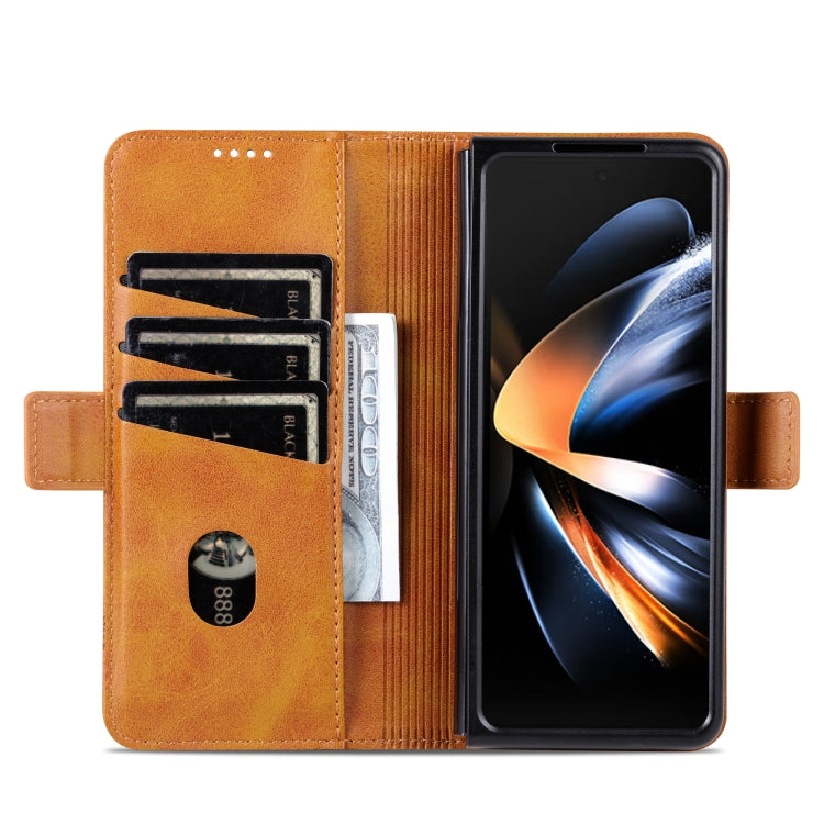 For Samsung Galaxy Z Fold6 5G AZNS Magnetic Calf Texture Flip Leather Phone Case