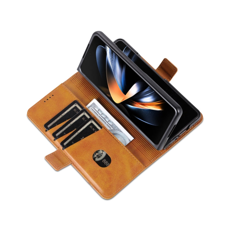 For Samsung Galaxy Z Fold6 5G AZNS Magnetic Calf Texture Flip Leather Phone Case
