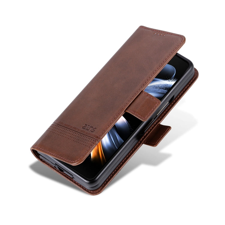 For Samsung Galaxy Z Fold6 5G AZNS Magnetic Calf Texture Flip Leather Phone Case