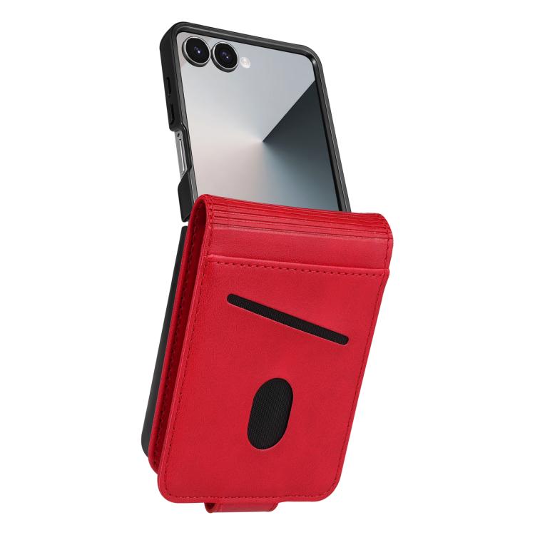 For Samsung Galaxy Z Flip7 5G AZNS Magnetic Calf Texture Flip Leather Phone Case