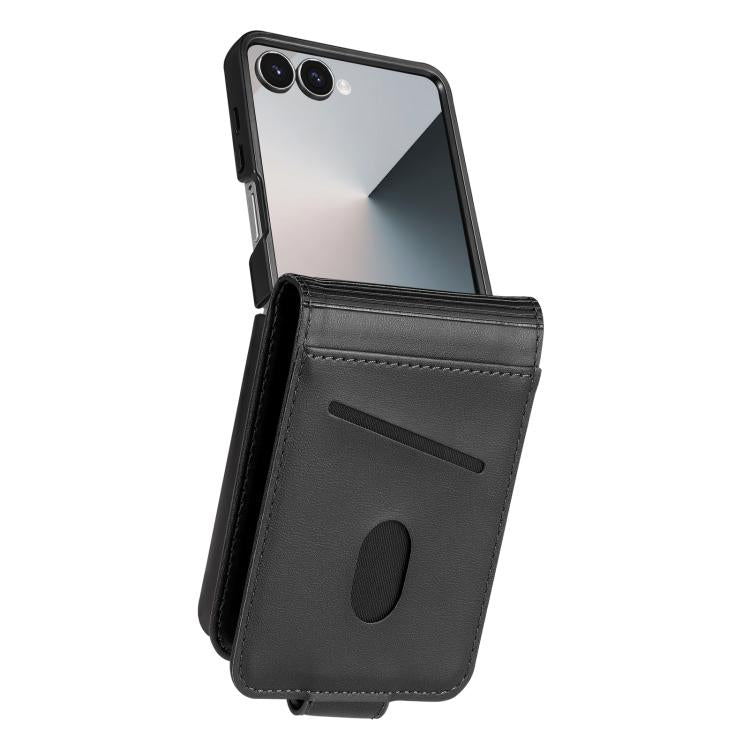 For Samsung Galaxy Z Flip7 5G AZNS Magnetic Calf Texture Flip Leather Phone Case