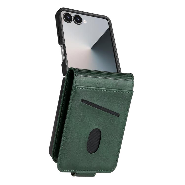 For Samsung Galaxy Z Flip7 5G AZNS Magnetic Calf Texture Flip Leather Phone Case