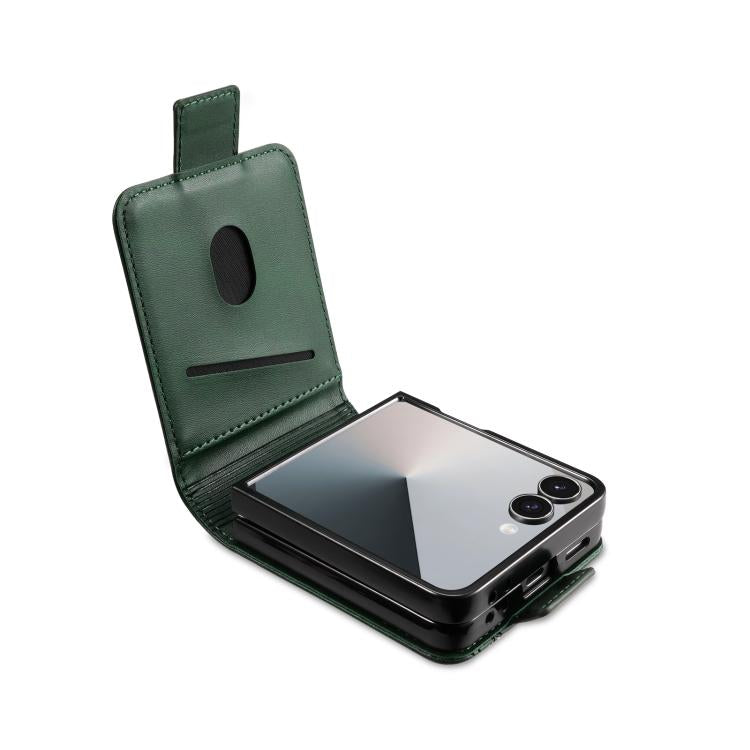 For Samsung Galaxy Z Flip7 5G AZNS Magnetic Calf Texture Flip Leather Phone Case
